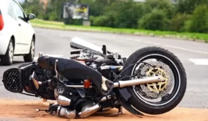 موتور صفری که دچار سانحه شده